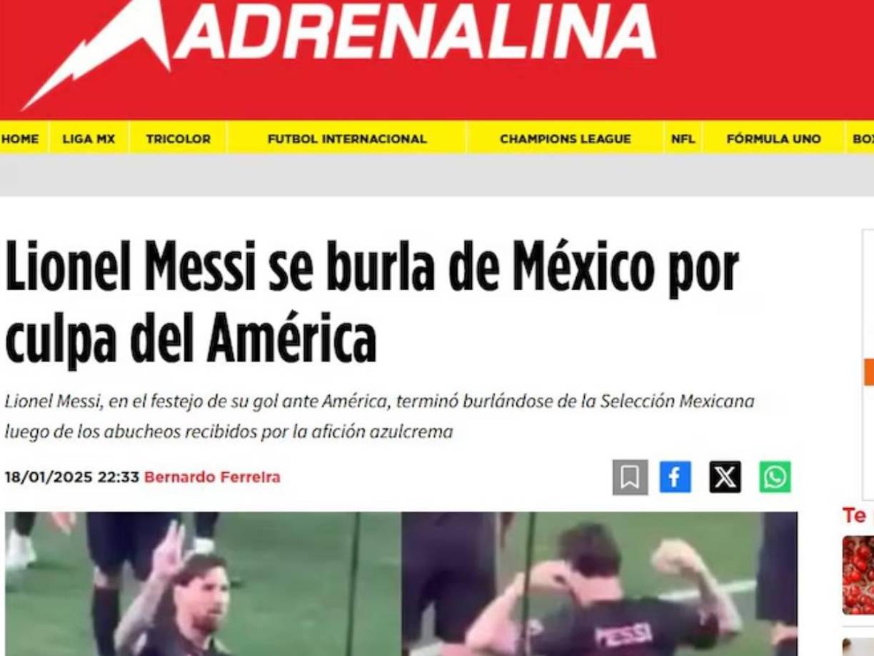 Adrenalina de México. 