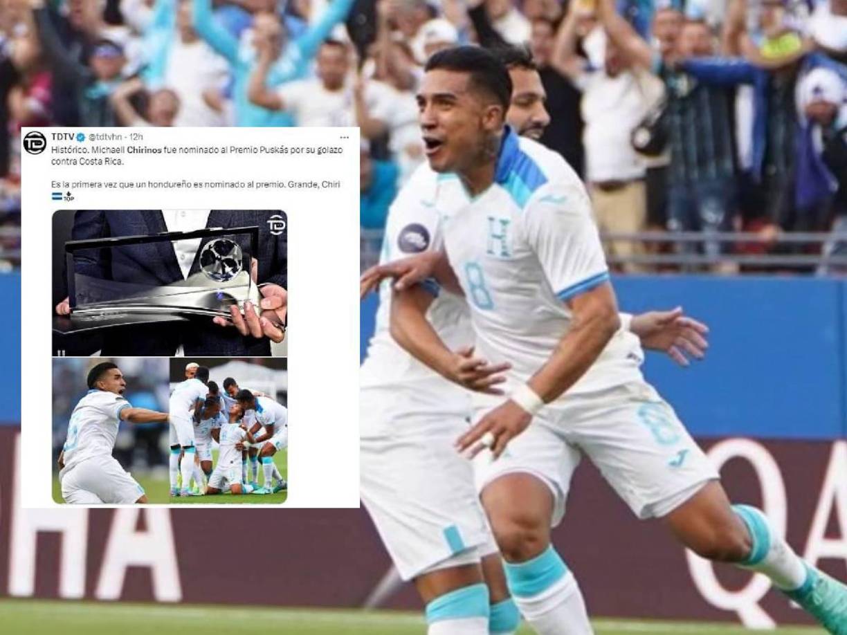”Es la primera vez que un hondureño está nominado al premio. Grande, Chiri”, dijo TDTV.