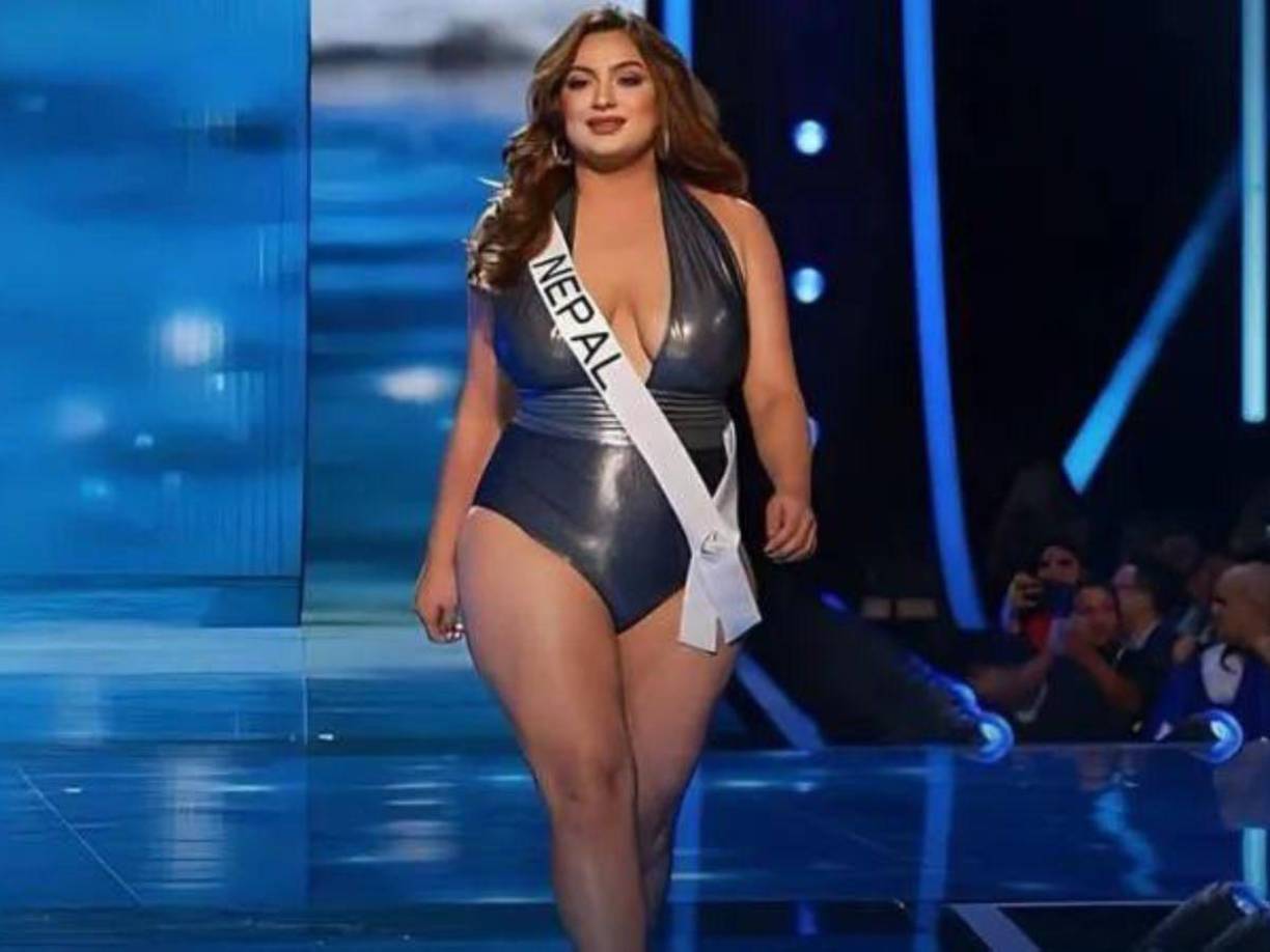 Miss Nepal fue una de las candidatas que entraron en el tema de inclusión por ser talla Plus y lograr la clasificación al top 20. 