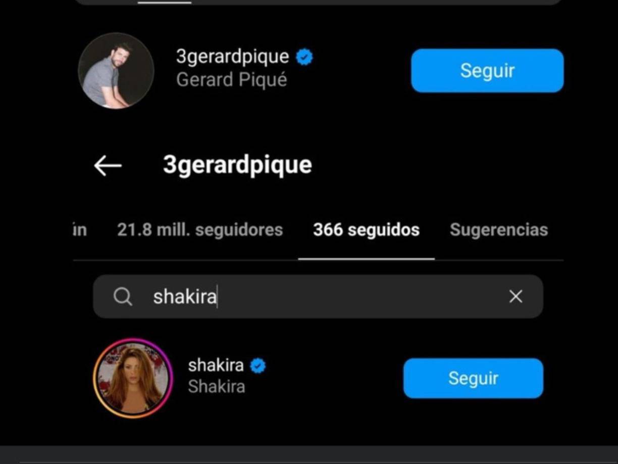 Usuarios y seguidores de la barranquillera se percataron de que sigue al futbolista en Instagram, al igual que el presidente de Kings League es seguidor de la artista.