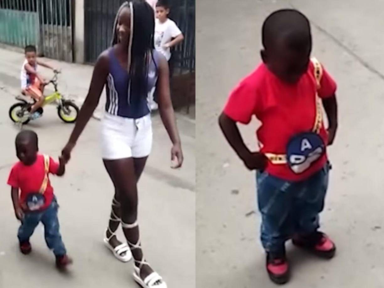 “Lo que ustedes dijeron es racismo”, les dijo Yanfry, de la mano de la hermana de uno de sus padres, quien también reprende a los amiguitos de su sobrino: “¿Ustedes saben el daño que pueden causar en otros niño y en otras personas? ¡Hay que pensar para hablar!”.