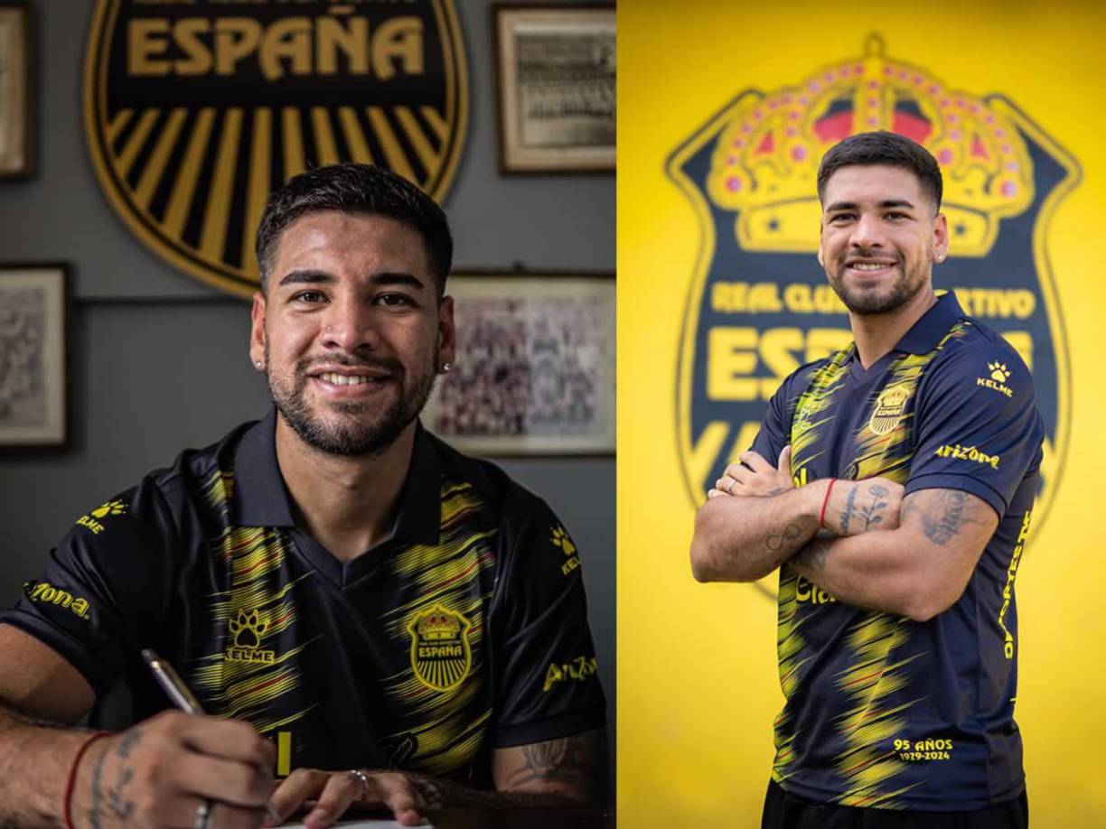 Braian Benítez - El Real España también le dio la bienvenida al delantero argentino de 26 años.