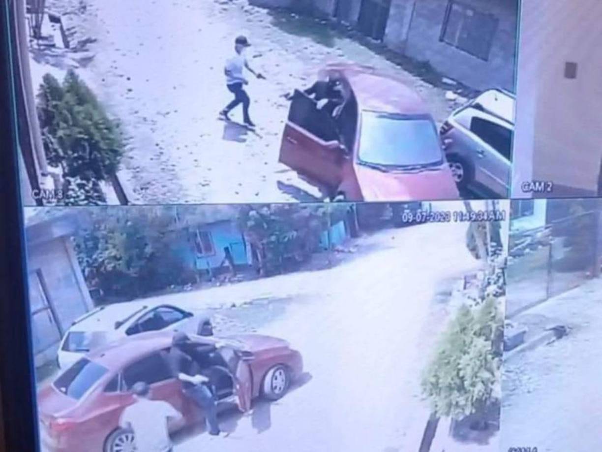 Fabiola se situaba en el patio de su casa, que colinda con la vivienda que iban a asaltar los delincuentes. Estaba en la pila con su hija de cinco meses en brazos cuando fue alcanzada por un proyectil.