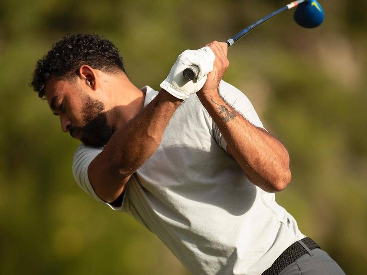 Danny Acosta ha encontrado en el golf un nuevo deporte luego que no pudo tener el éxito deseado como futbolista. 