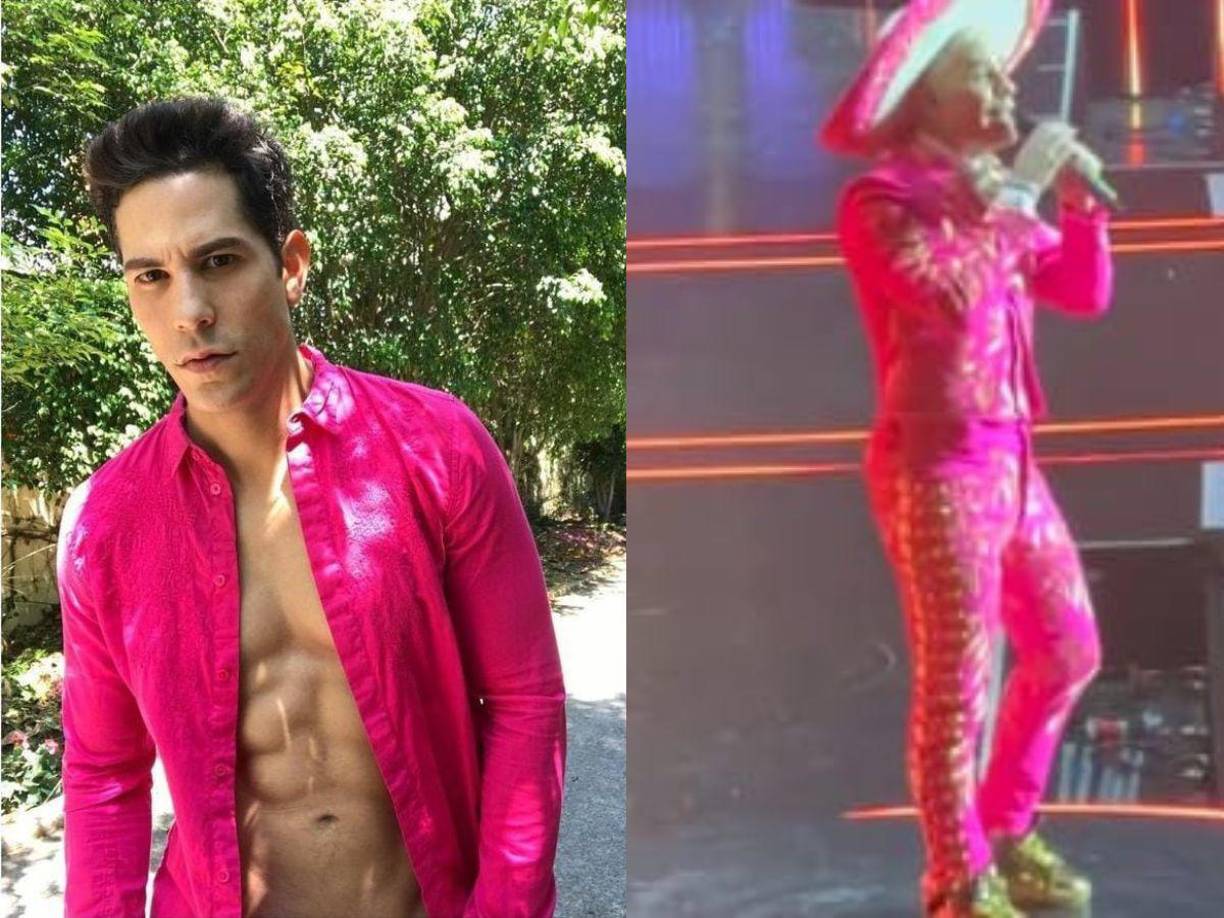 El cantante Cristian Chávez e integrante de RBD, fue criticado duramente por su traje de charro rosado en una presentación en vivo. 