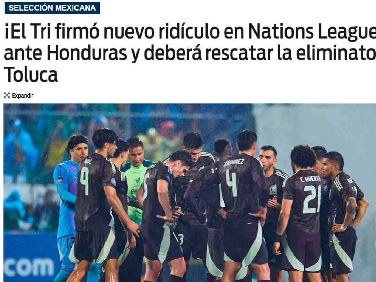 Fox Sports: “¡El Tri firmó nuevo ridículo en Nations League! Cayó ante Honduras y deberá rescatar la eliminatoria en Toluca”