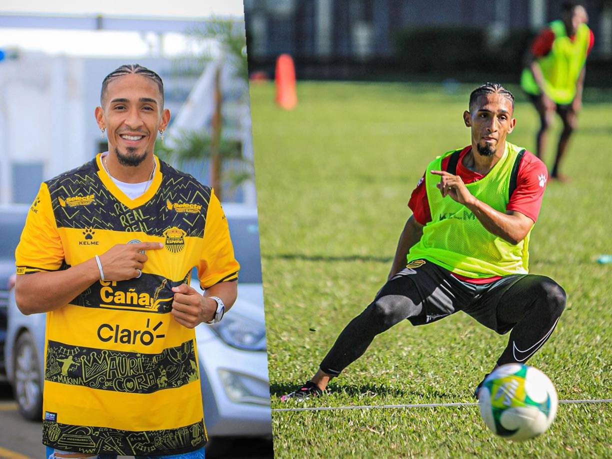 Kennedy Rocha - El delantero brasileño inició este miércoles a entrenar con el Real España en la pretemporada, un día después de su llegada al país.