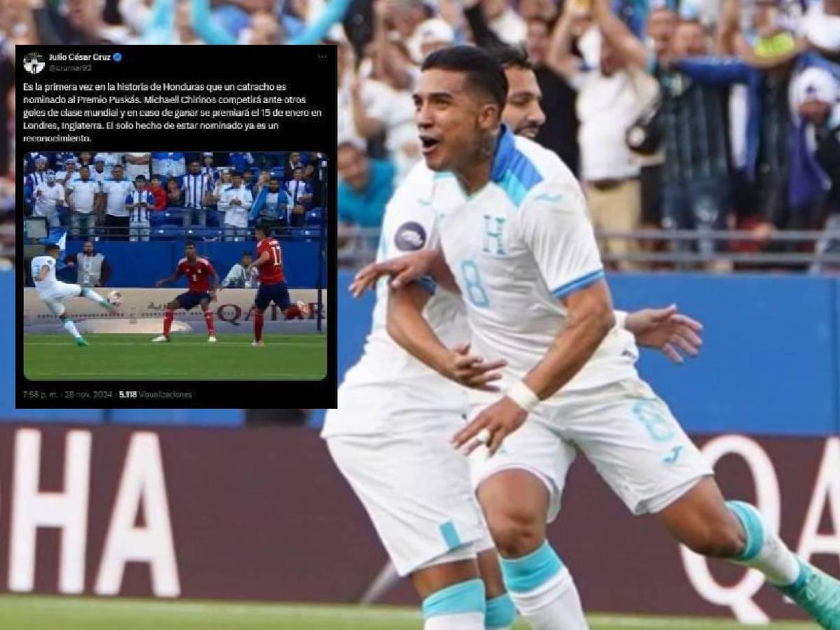 “Es la primera vez en la historia de Honduras que un catracho es nominado al Premio Puskás. El solo hecho de estar nominado ya es un reconocimiento”