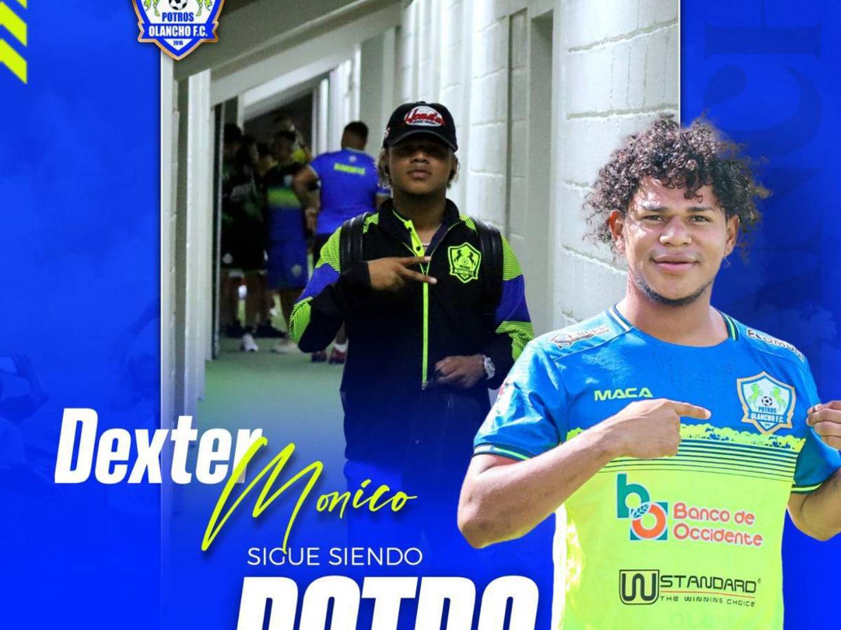 Dexter Mónico seguirá en las filas del Olancho FC.