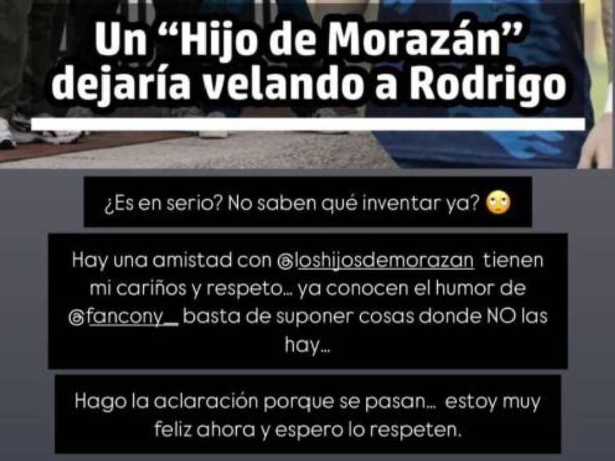 El mensaje de Laura Meza en su cuenta oficial de Instagram.