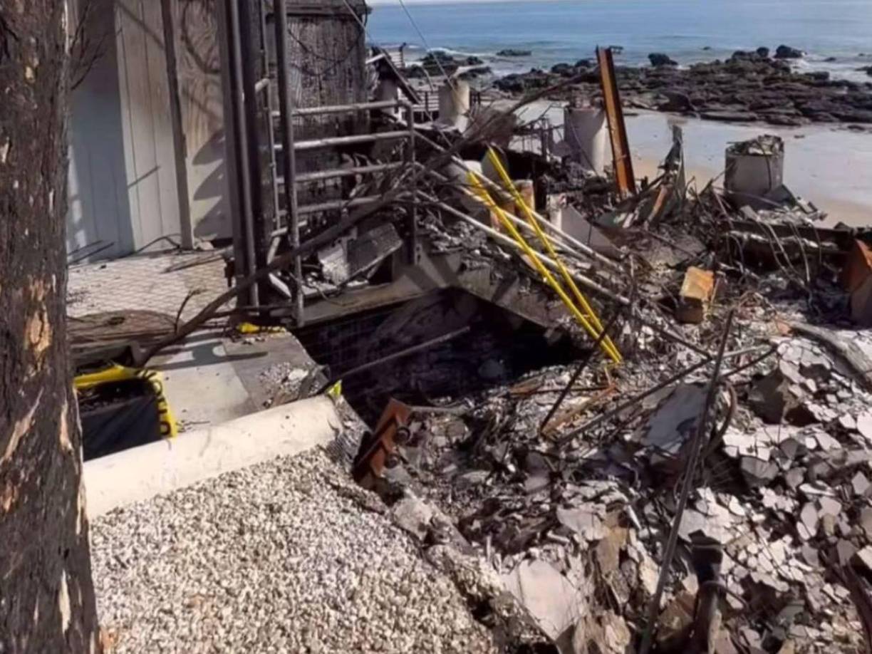 La casa de Carlos Vela quedó completamente destruida. 