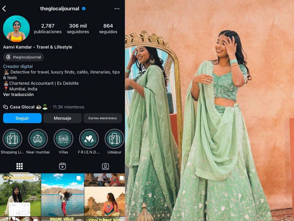 Aanvi Kamdar trabajaba como contadora y se describía en redes sociales como una “detective de viajes”. En su cuenta de Instagram, con más de 300,000 seguidores, documentaba cada uno de sus viajes por el mundo y compartía sus mejores consejos para viajar.