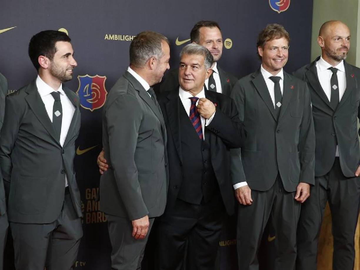 Con el actual presidente, Joan Laporta, como anfitrión de la fiesta, el club rememoró algunas de sus figuras.