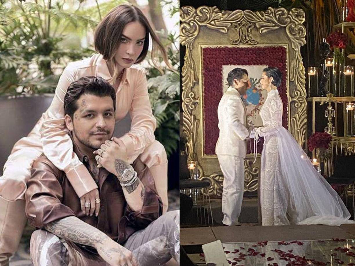 Christian Nodal y Belinda pasaron una velada romántica en el mismo lugar donde se casó con Ángela Aguilar.