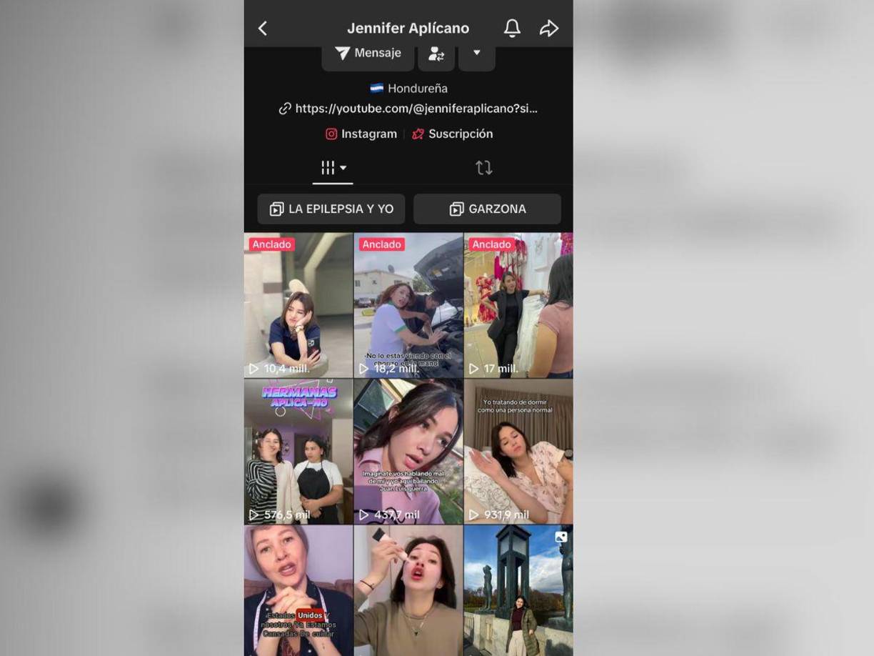 En su TikTok cuenta con 3 millones de seguidores y su último video fue publicado el 7 de diciembre. 