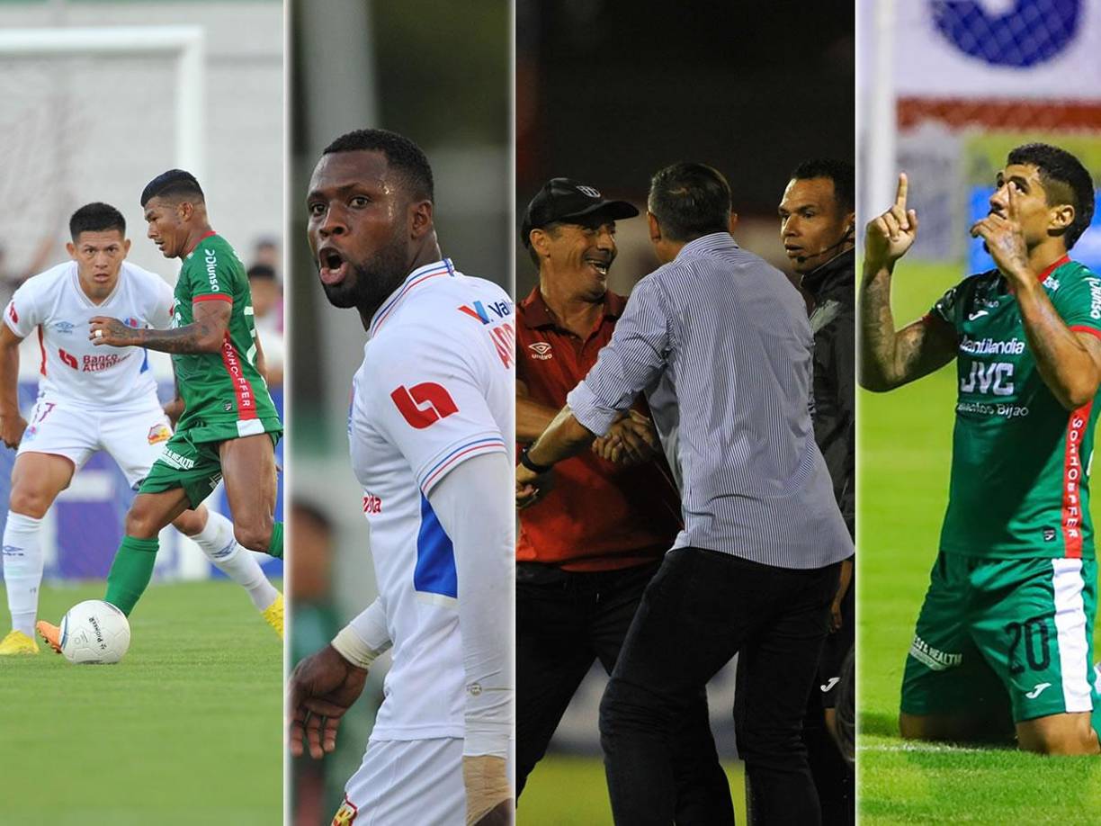 Estas son las mejores imágenes que dejó del clásico Olimpia-Marathón que empataron 1-1 en el estadio Carlos Miranda de Comayagua, por la jornada dos del Torneo Clausura 2024.