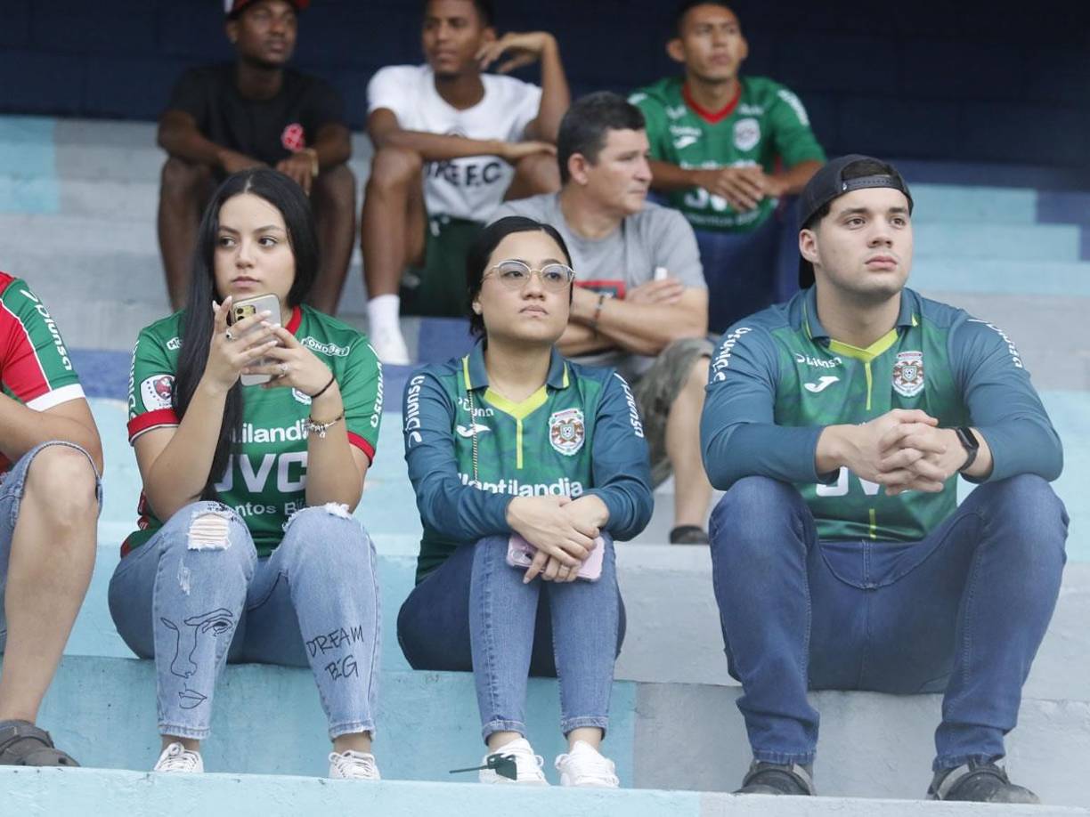 Los hinchas verdolagas se hicieron presentes en el estadio Morazán para la vuelta contra los Potros.