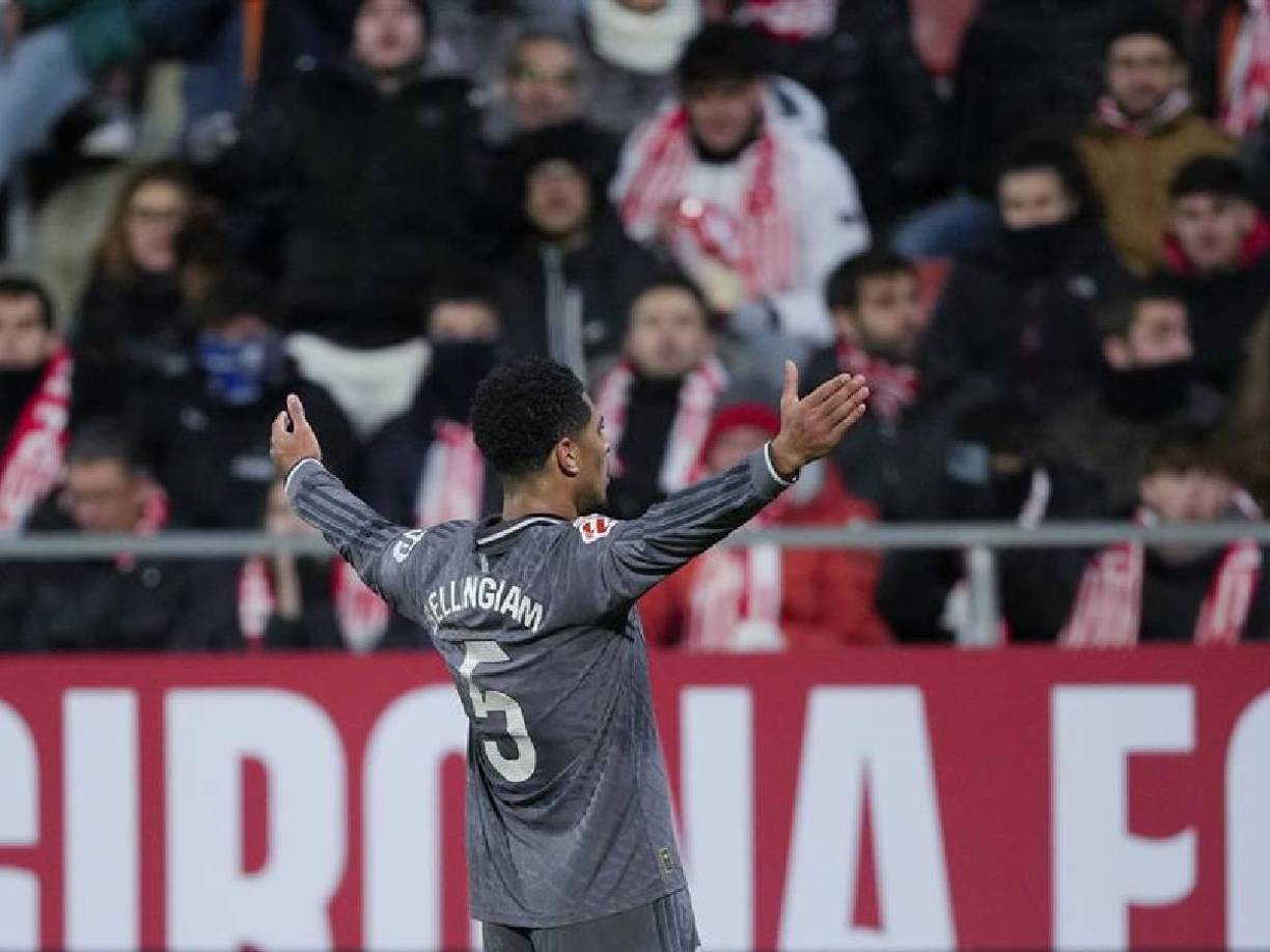 El futbolista inglés fue el encargado de romper el empate y su famoso festejo no podía faltar ante el Girona. 