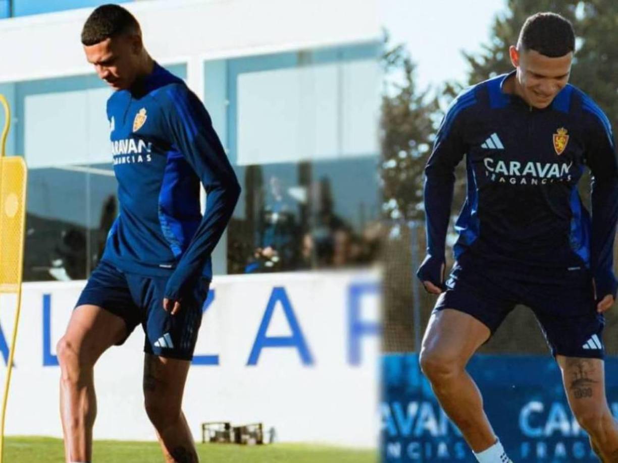 Kervin Arriaga - El mediocampista hondureño realizó su primer entrenamiento como nuevo fichaje del Real Zaragoza de España.