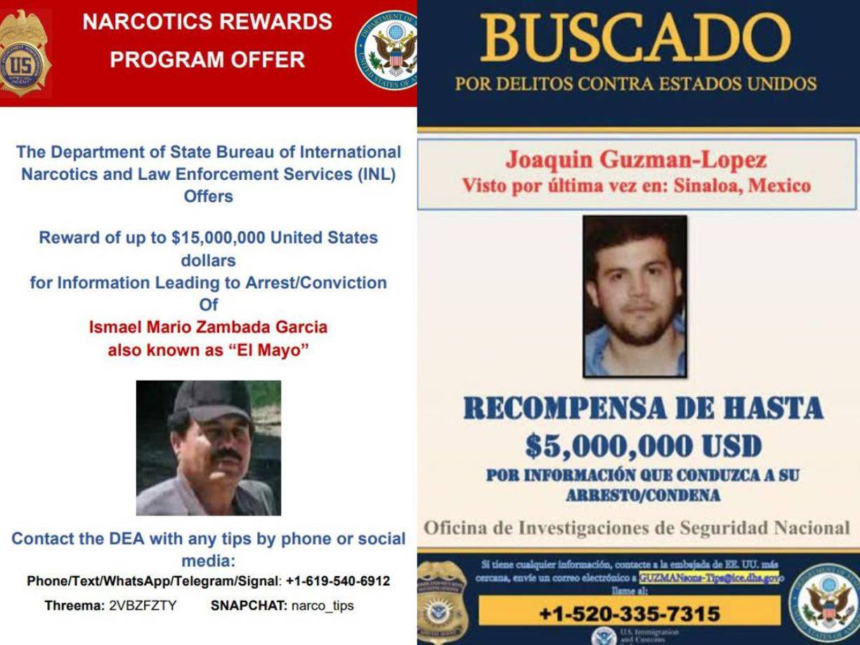 Incluso la Administración de Control de Drogas (DEA) ofrecía una recompensa de 15 millones de dólares por información que condujera a su captura.