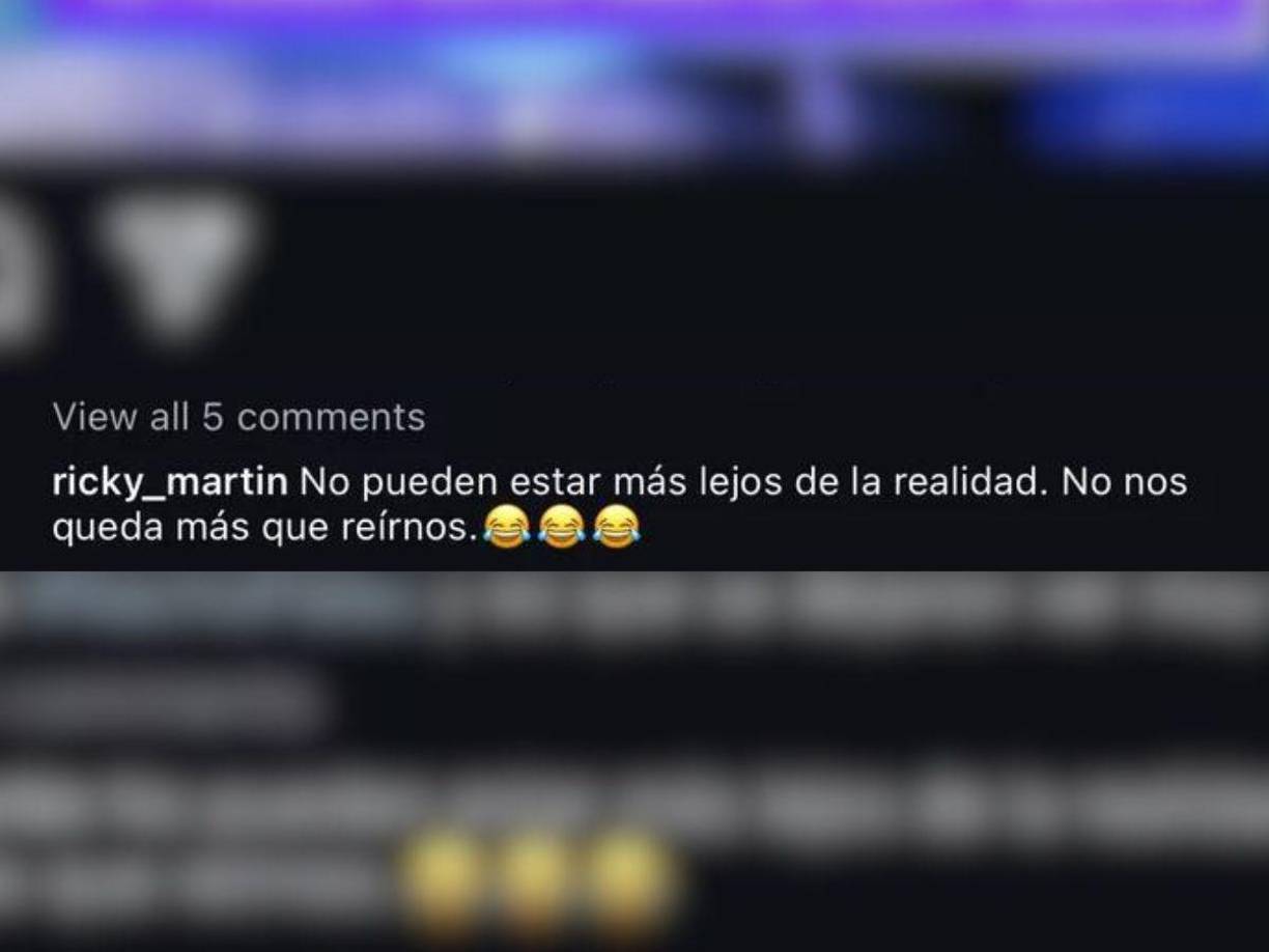 “No pueden estar más lejos de la realidad. No nos queda más que reírnos”, fue el mensaje que dejó el también actor.