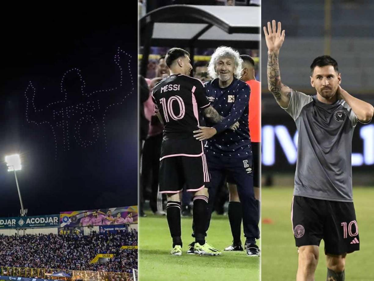 Las imágenes que nos dejó el histórico partido amistoso entre la Selección de El Salvador y el Inter Miami en el estadio Cuscatlán, donde todos los focos se los llevó Lionel Messi. El argentino fue recibido a lo grande.