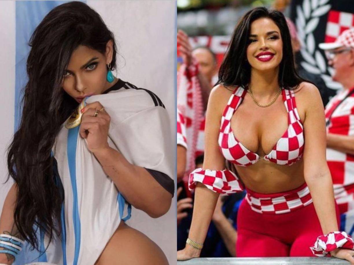 Suzy Cortez es una reconocida admiradora Lionel Messi, capitán y estrella de la Selección de Argentina. Ivana Knöll es la aficionada más famosa que tuvo Croacia en el Mundial de Croacia.