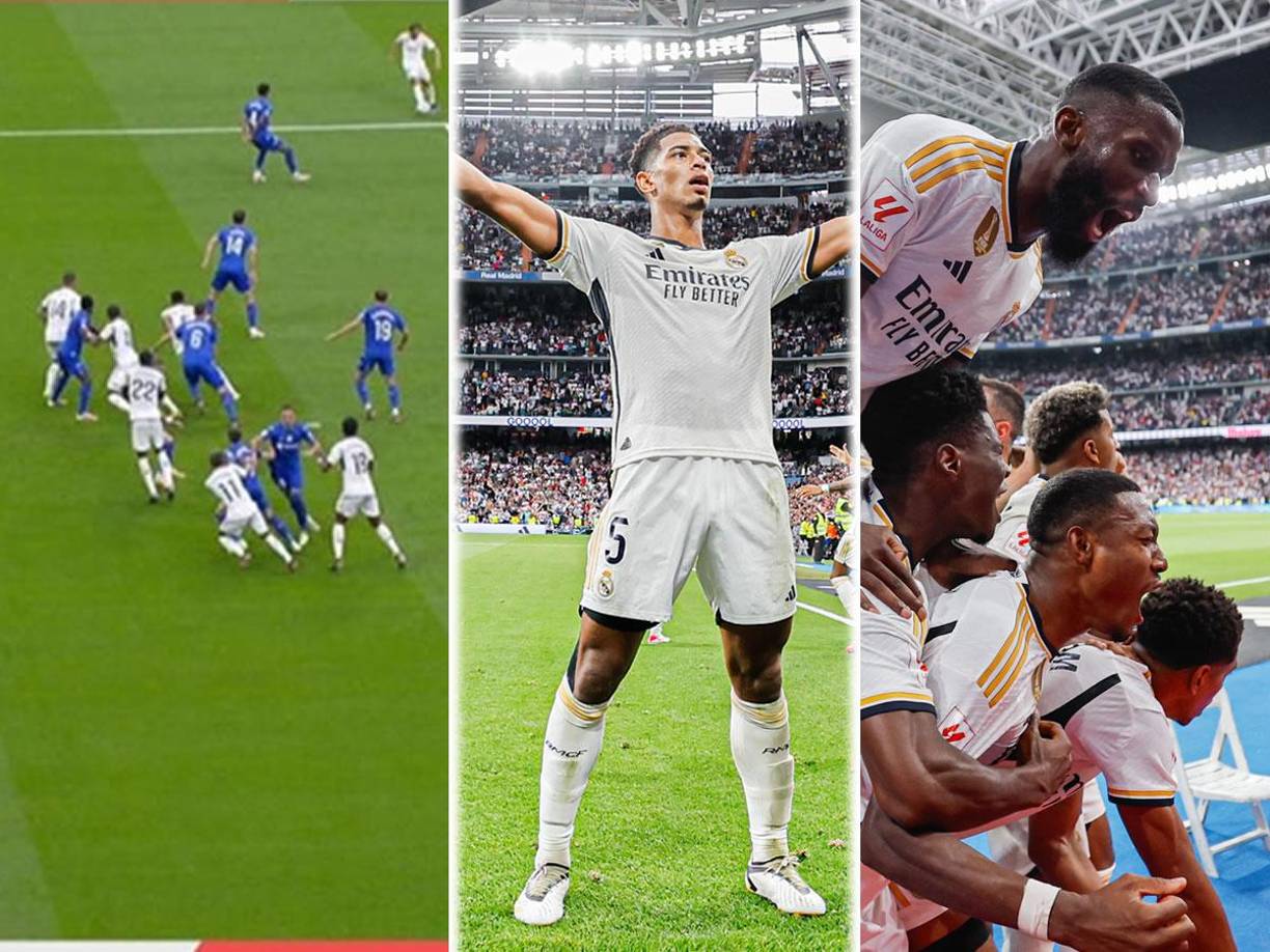 El Real Madrid ganó con remontada incluida y agónica (2-1) al Getafe gracias a Jude Bellingham, que puso de pie el estadio Santiago Bernabéu que volvió a abrir sus puertas. ‘Choco’ Lozano estuvo presente en la ‘Casa Blanca’.