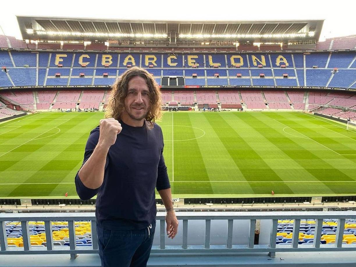 Carles Puyol, posando en el Camp Nou, el estadio donde vivió grandes momentos como futbolista.