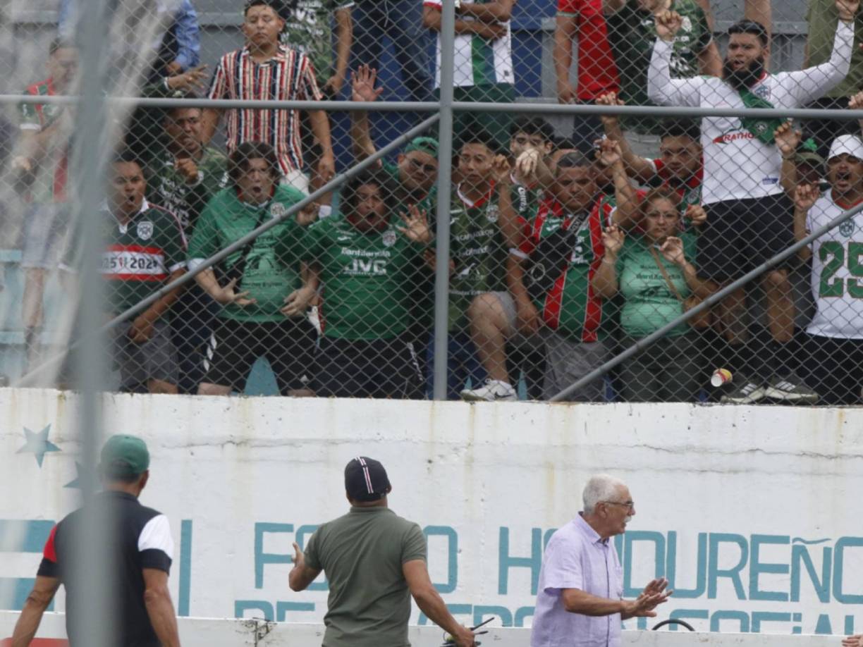 Keosseián se enfrentó a los aficionados del Marathón que insultaron a la plantilla. 