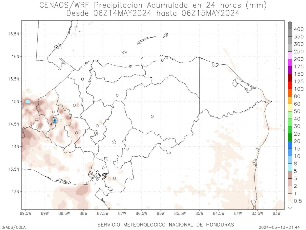 Sorprende lluvia con granizo en La Entrada, Copán