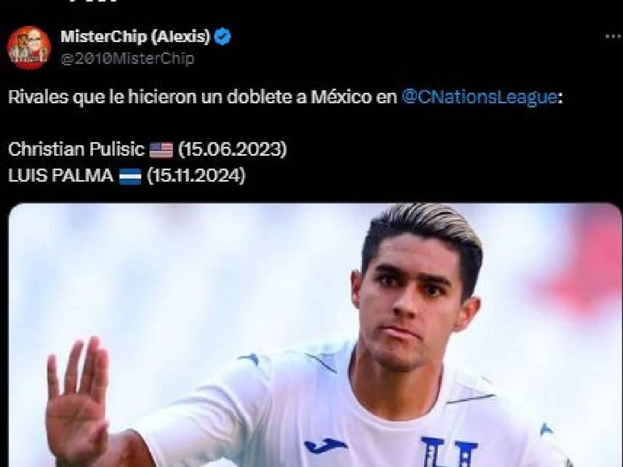 El dato de Mister Chip tras el doblete de Luis Palma a México.
