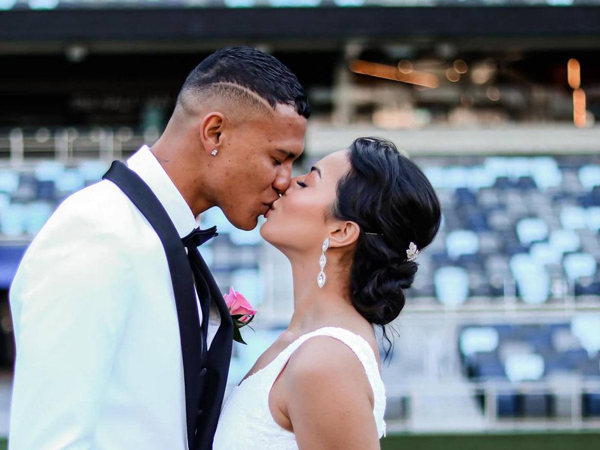 Kervin Arriaga: El centrocampista hondureño se casó en abril del 2023. 