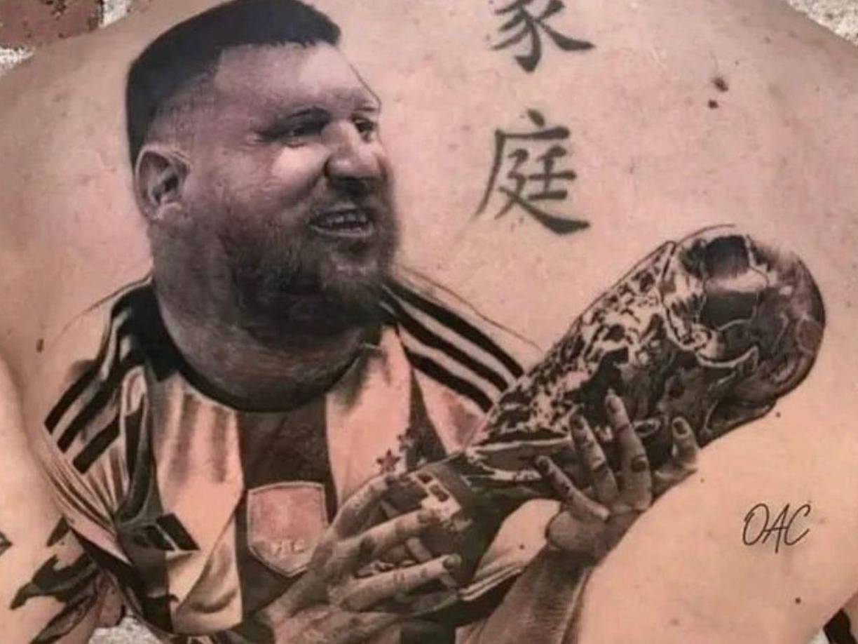 Los tatuajes más chistosos de Messi tras ganar el Mundial
