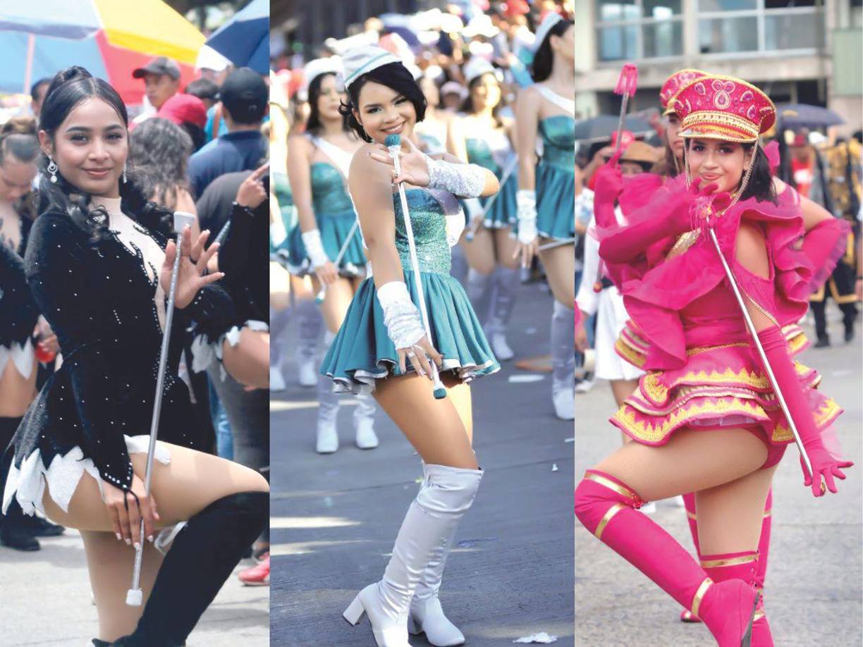 La belleza de estas jóvenes abrillantó los desfiles de los 202 años de independencia de Honduras.