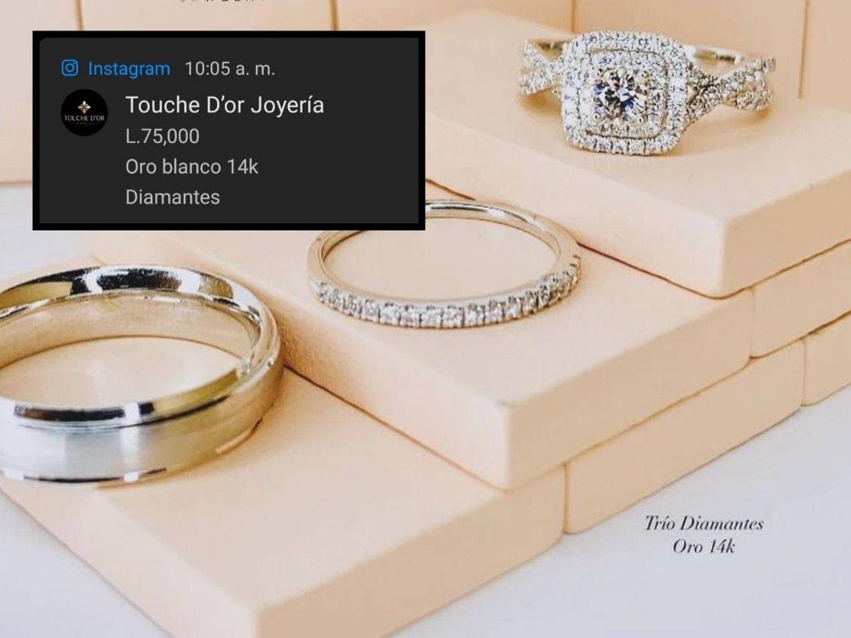 De acuerdo con una cotización en la joyería, el precio del anillo es de 75 mil lempiras (3,018 dólares).