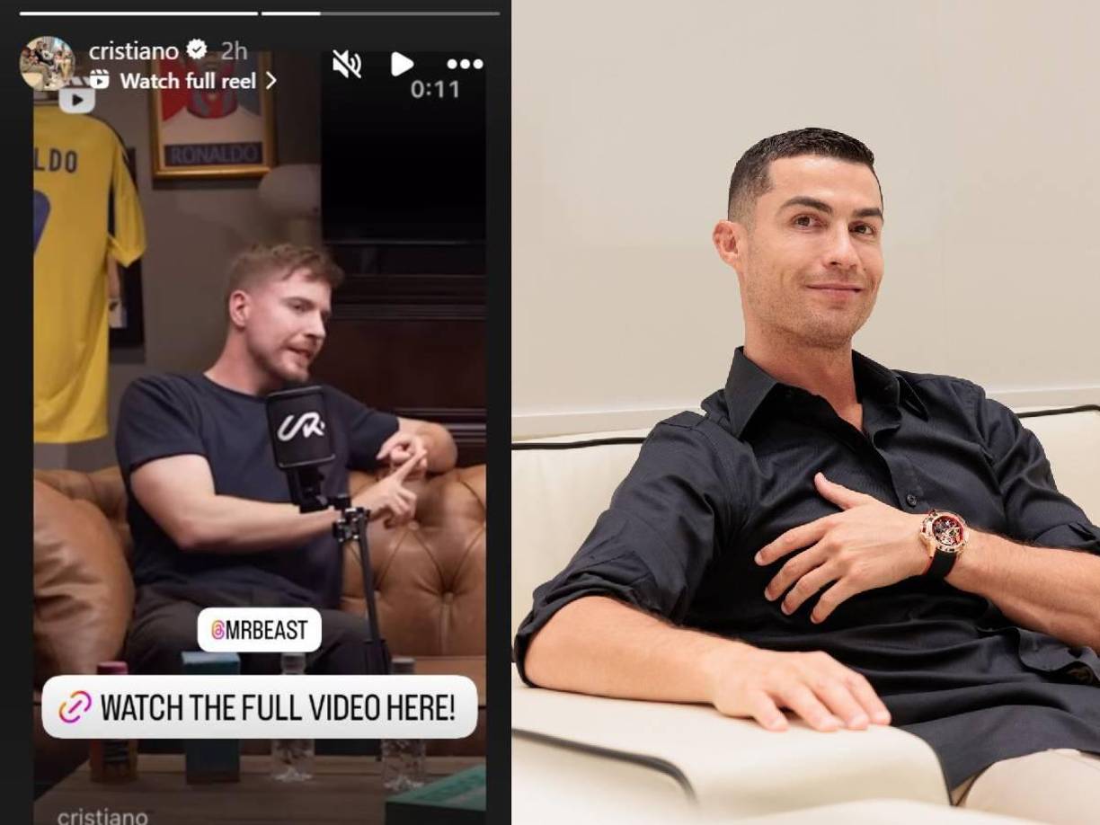 Ronaldo comentó que tiene casi 40 años y que la carrera del futbolista es corta. “¿Tú en esto hasta cuándo piensas retirarte?”, preguntó el luso. “Nunca, nunca. Con suerte, esto puede ser para siempre, hasta que tenga unos 90 años”, replicó el estadounidense.