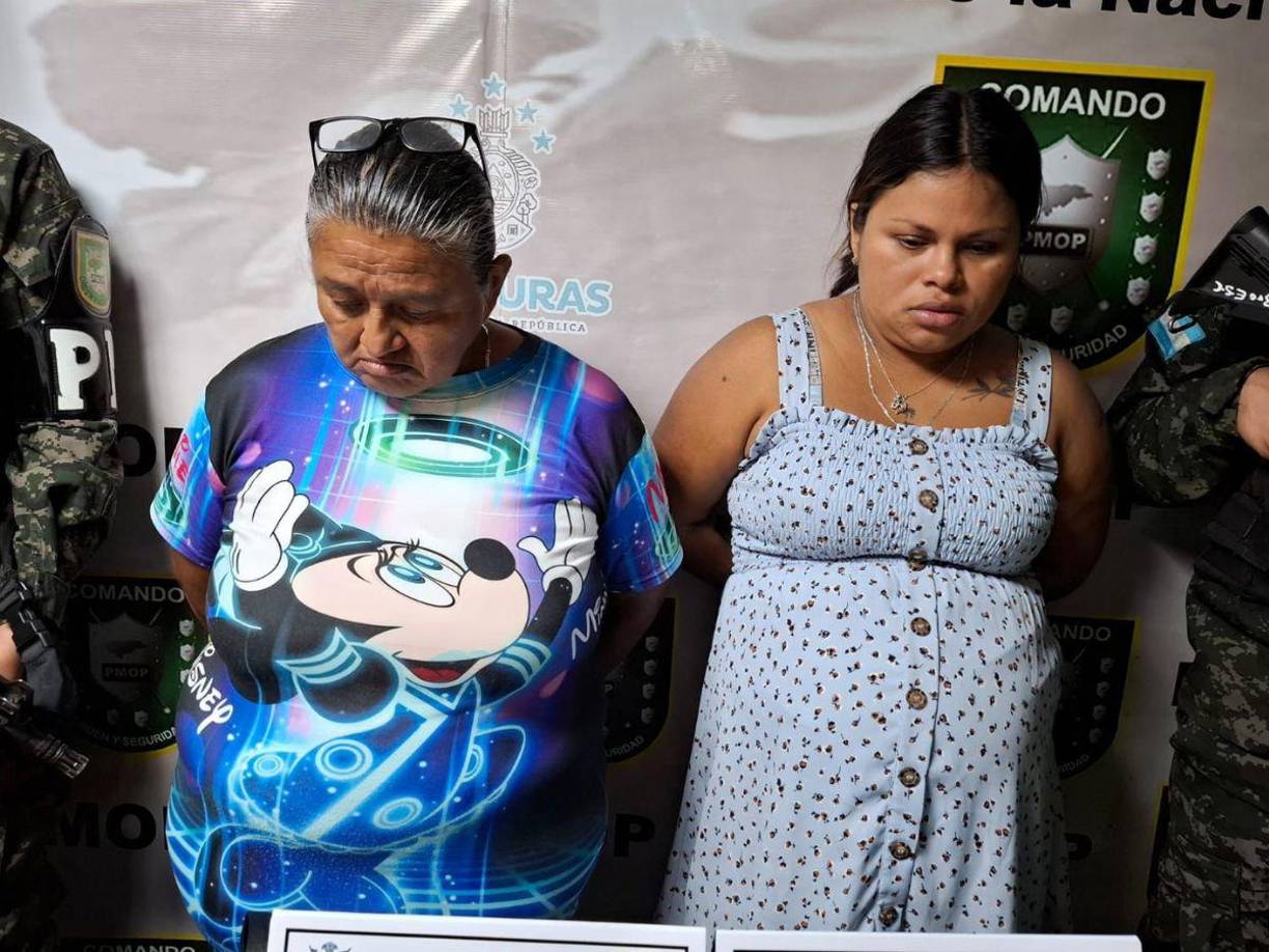 Según las autoridades, las detenidas eran las encargadas de manejar las finanzas de la estructura criminal en la colonia Ciudad España y sectores aledaños de Tegucigalpa, zona central de Honduras.