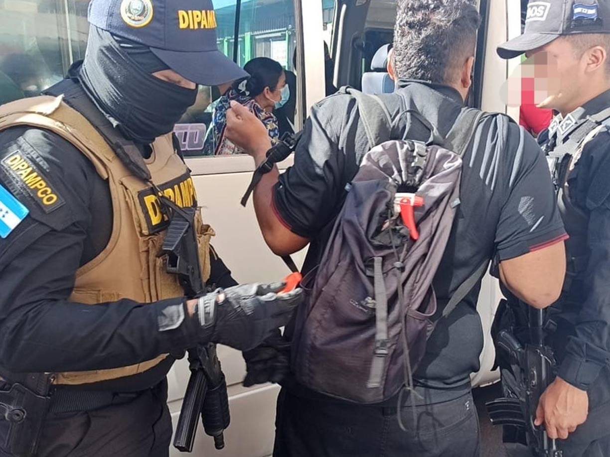 Imágenes de los intensos operativos contra extorsionadores