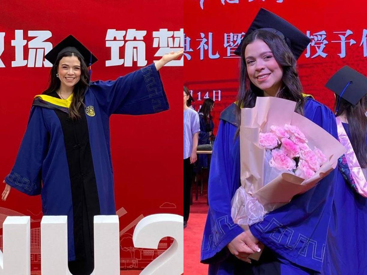 ¡Hondureña brillando por su excelencia académica en el mundo asiático!, así hace historia la joven Jackeline Esther Domínguez Morales, de 26 años, que se graduó con honores en la Universidad de Jiangsu en China.