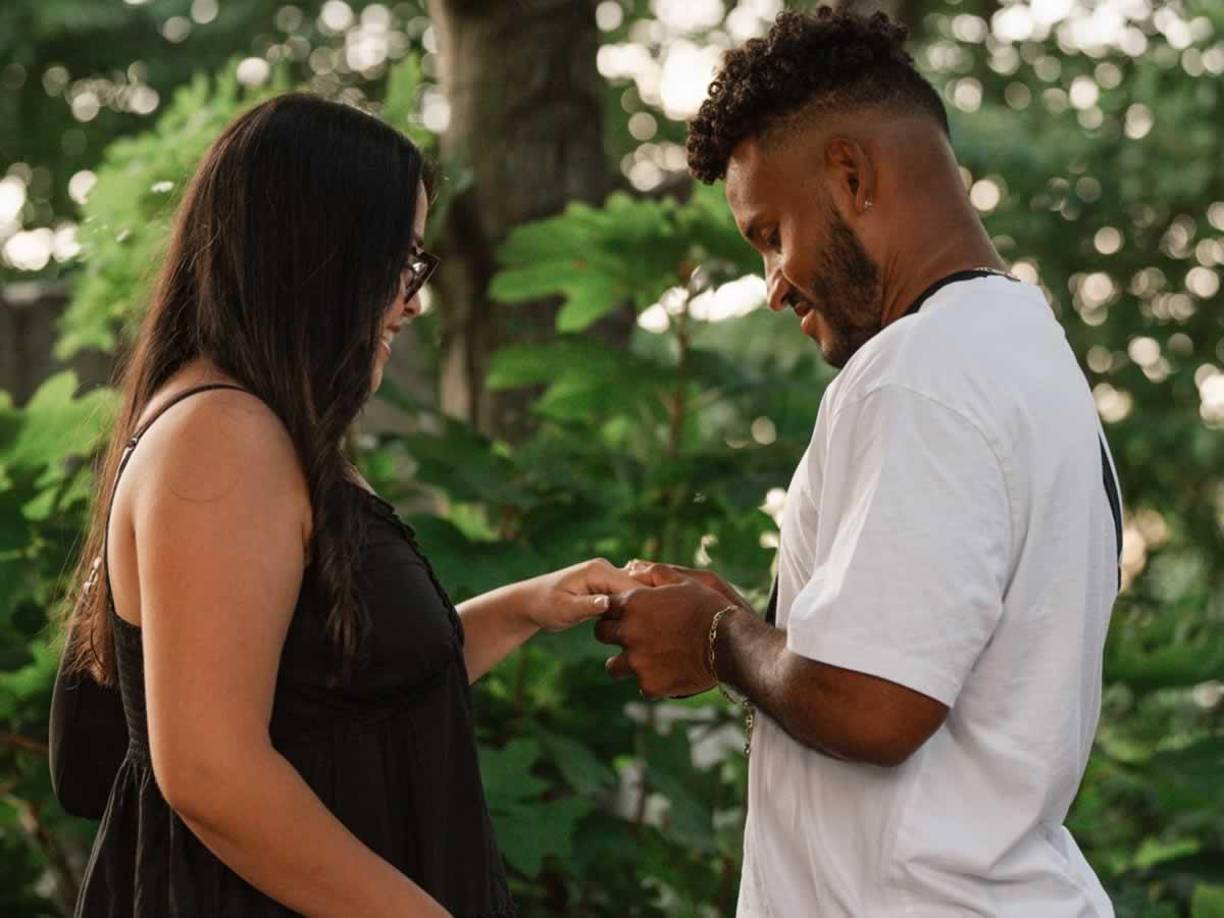 Juan Carlos Obregón le propuso matrimonio a Sadie en agosto del año pasado.