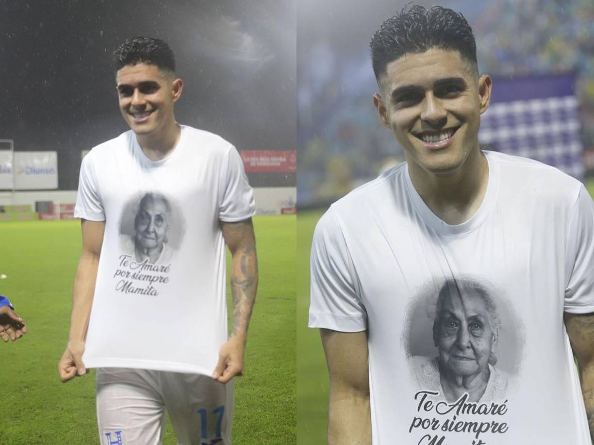 Luis Palma le dedicó sus goles a su abuela que falleció a principios del mes. El delantero mostró una camiseta con el rostro de ella a quien de cariño llamaba “mamita”.