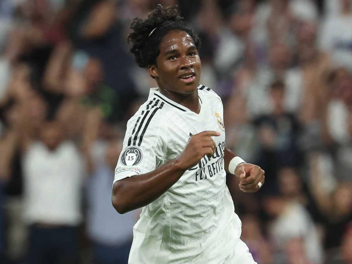 SUPLENTE: El brasileño Endrick que podría dar la sorpresa en la Champions League contra el Liverpool.