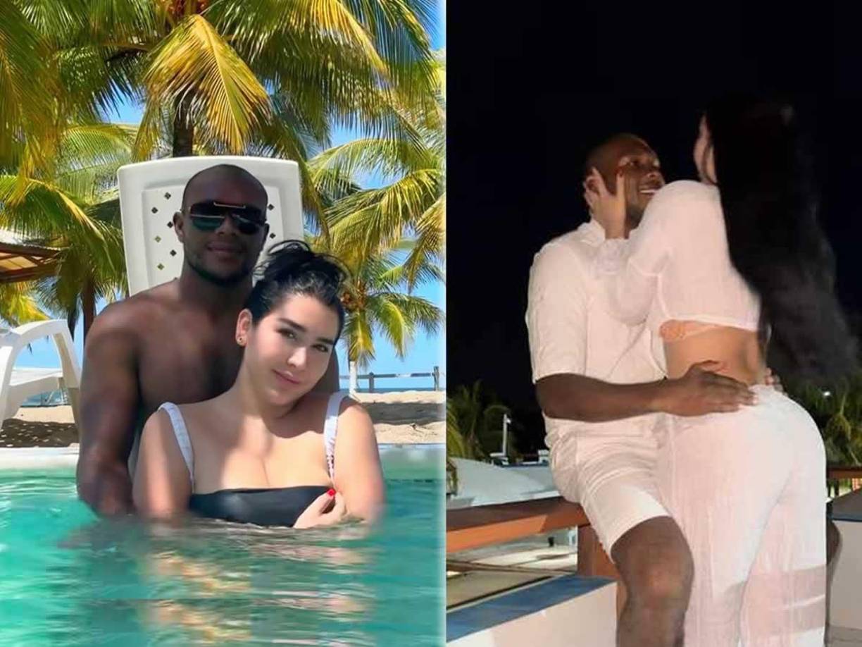 Ana María Rojas, la exuberante novia del futbolista ecuatoriano Juan Anangonó, del Marathón, enamora con infartantes fotos disfrutando de unos días de relax en las playas de Tela.