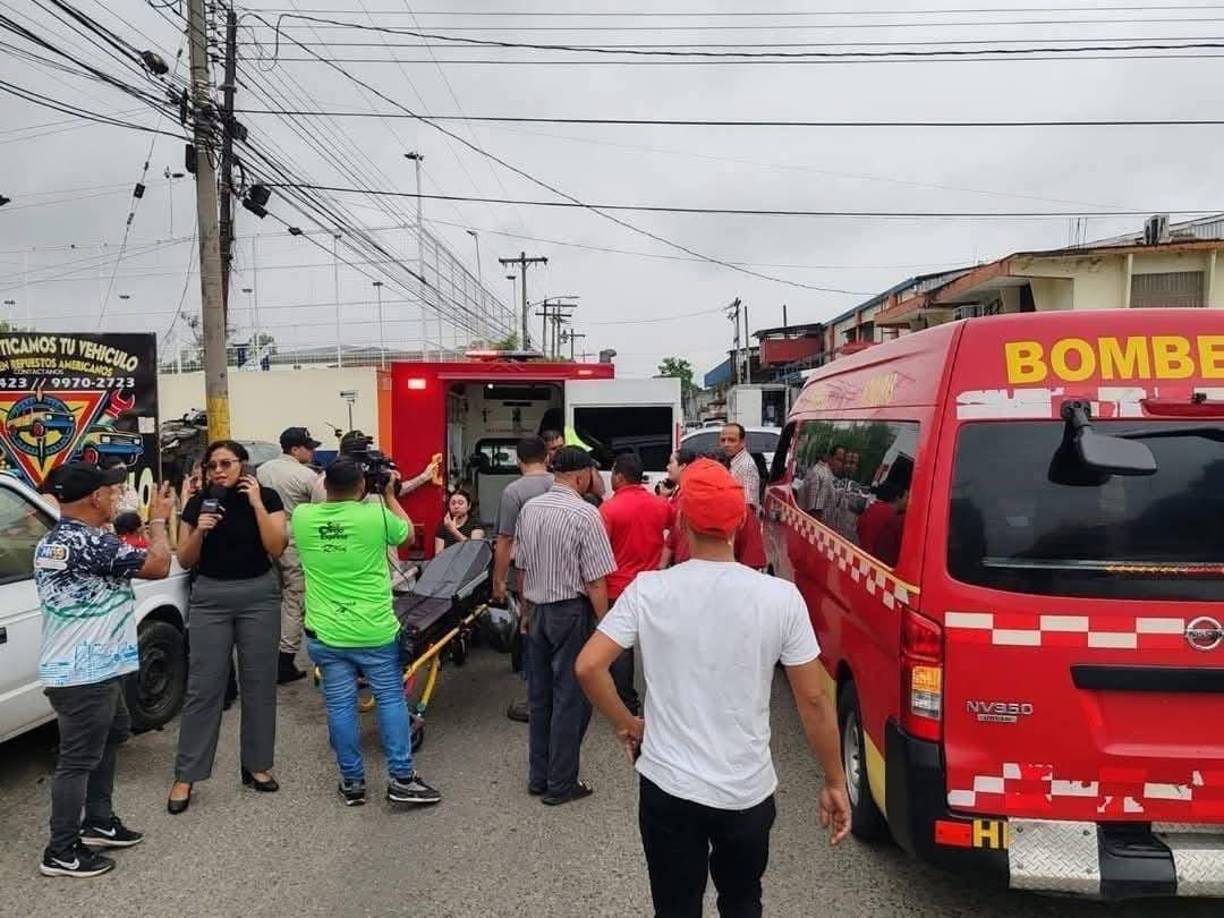 Los afectados fueron trasladados al hospital Mario Catarino Rivas y al Instituto Hondureño de Seguridad Social (IHSS). 