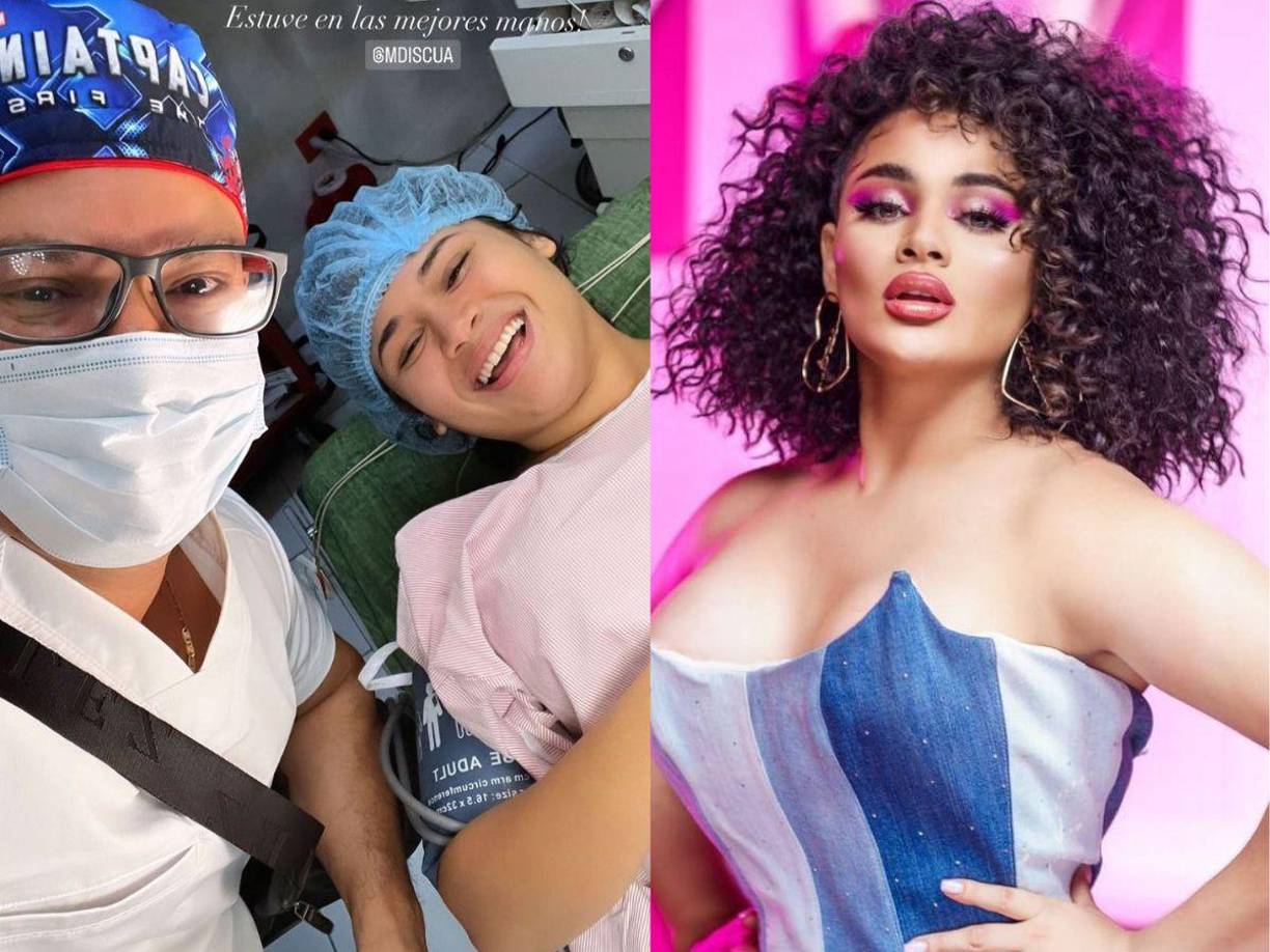 La cantante hondureña compartió fotografías desde la sala de recuperación, lo que ha desatado diversos comentarios.