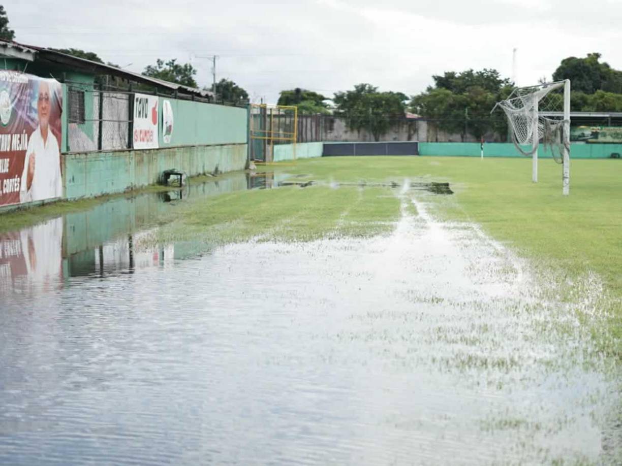 Hay varias zonas afectadas alrededor del escenario deportivo y la Municipalidad de Choloma se enfoca en resolver de inmediato el asunto.