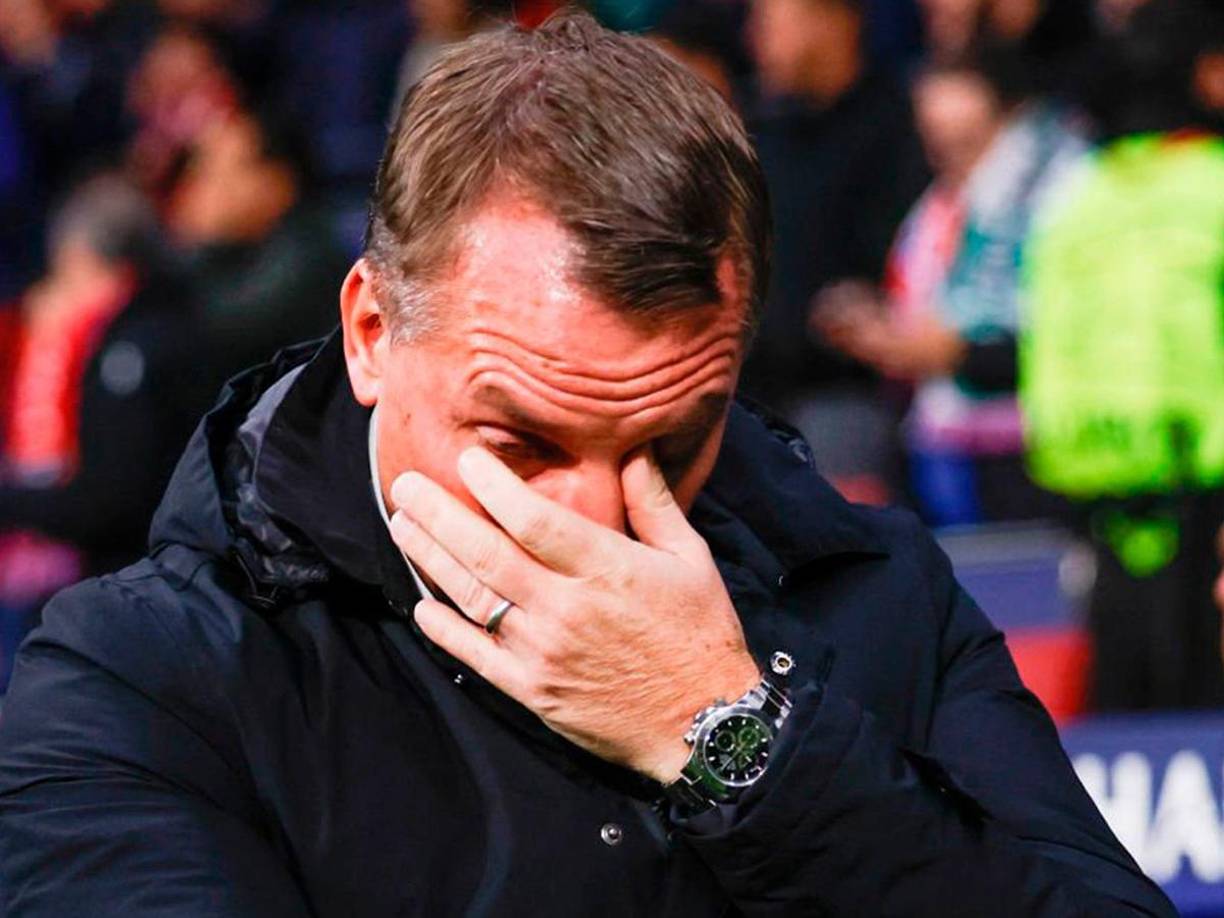 Brendan Rodgers, DT del Celtic, se mostró decepcionado tras el abultado marcador. 