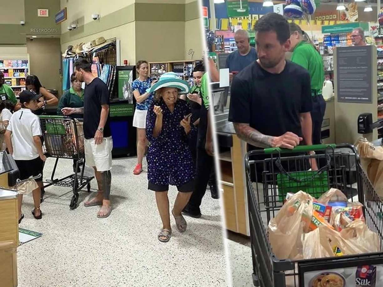 Lionel Messi ya es uno más en Miami tras su fichaje por el Inter y este jueves se viralizaron unas imágenes del astro argentino haciendo las compras en un supermercado en esta ciudad.