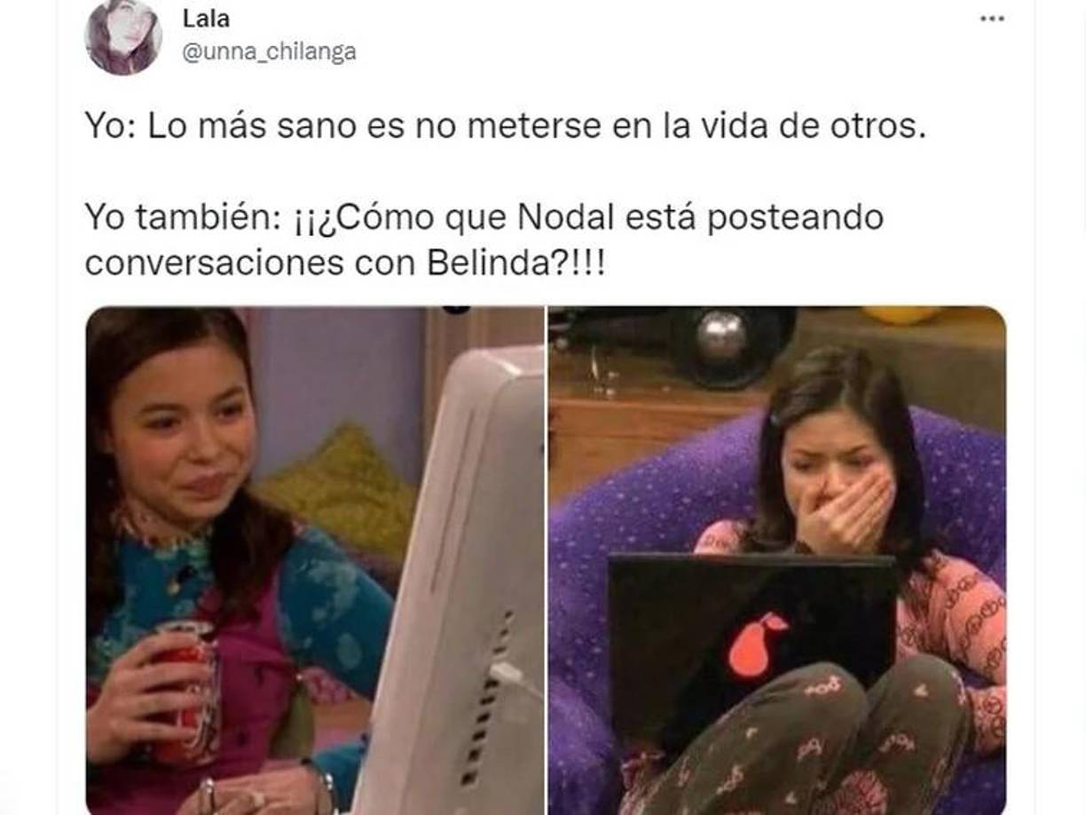 ¡Memes! Christian Nodal expone a Belinda y así reacciona el Internet